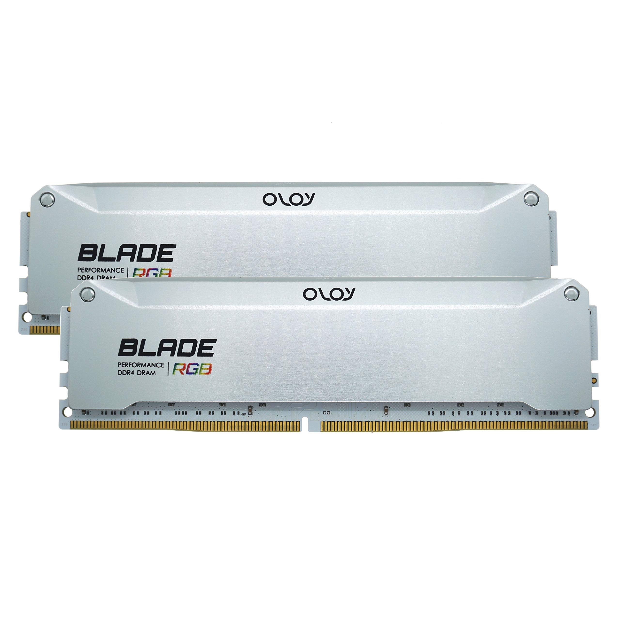 砂*糖様 DDR4 3600MHz CL18 16GBx2枚 発光タイプ ホワイ OLOy DDR4 RAM 16GB (2x8GB) Aluminum Blade RGB 3600 MHz CL16 1.35V